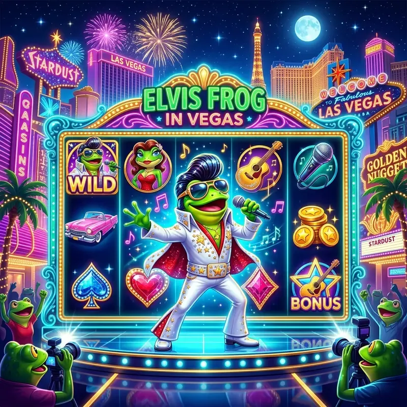 Elvis Frog in Vegas
