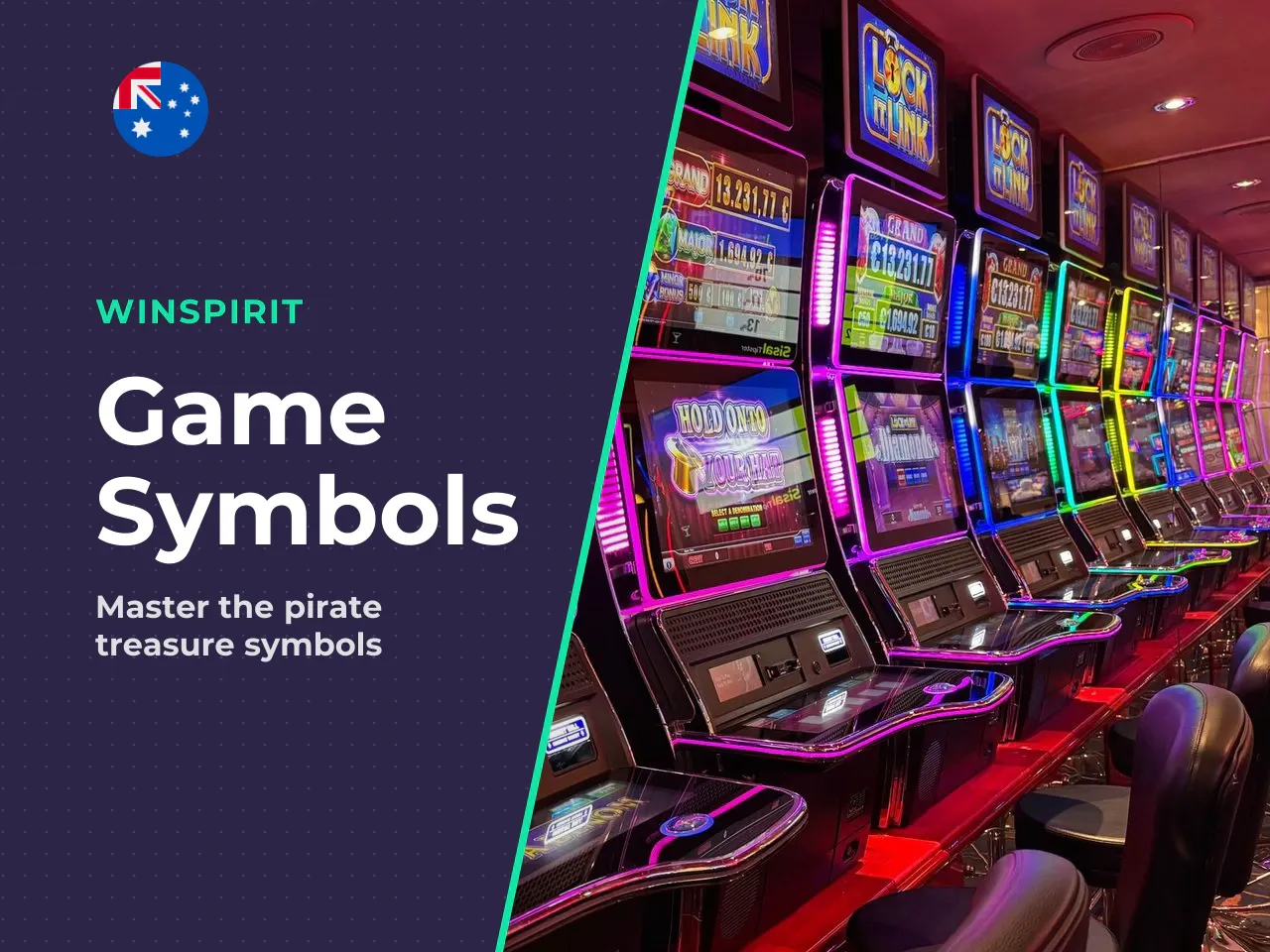 Symbols, treasure chest elements and core